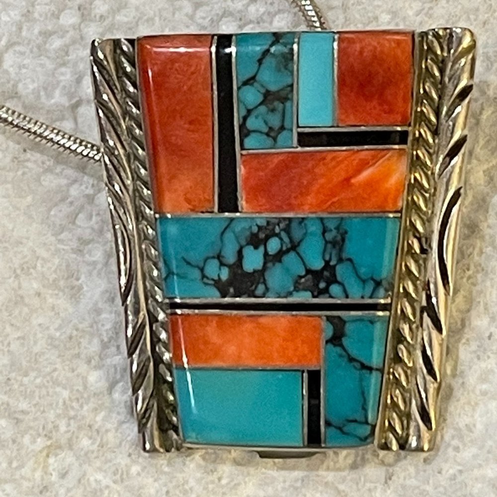 Navajo Inlay Pendant